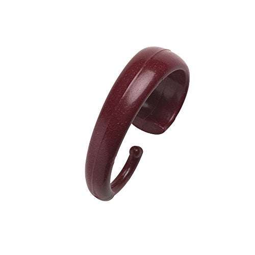 Park Avenue Deluxe Collection Park Avenue Deluxe Collection Hang Ease inch C inch Type Plastic Shower Curtain Hooks in Burgundy