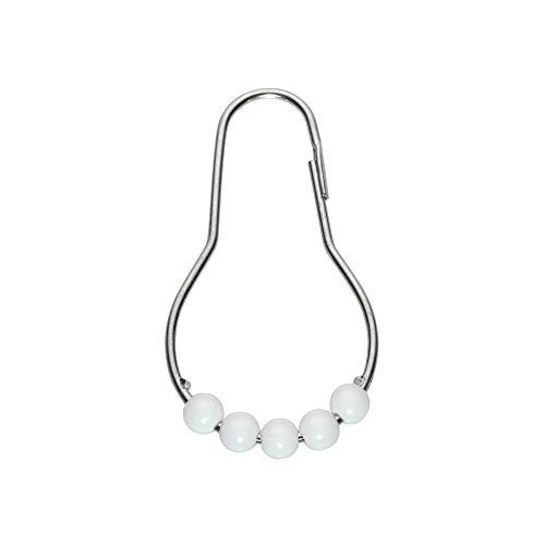 Park Avenue Deluxe Collection Park Avenue Deluxe Collection inch Roller inch Shower Curtain Hooks in White