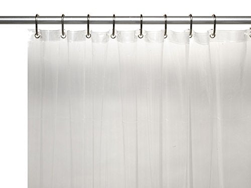 Royal Bath Heavy 3 Gauge Vinyl Shower Curtain Liner with Weighted Magnets and Metal Grommets (72 inch x 72 inch ) - Super Clear