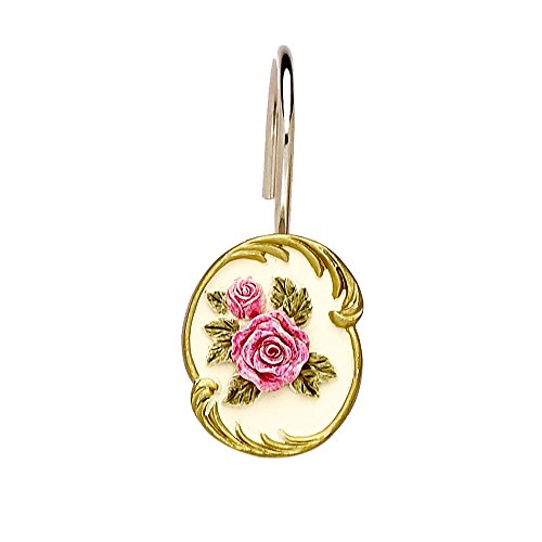 Park Avenue Deluxe Collection inch Primrose inch Resin Shower Curtain Hooks