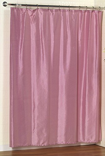 BenandJonah Collection Fabric Shower Curtain 70 x 72 inch Dobby Rose