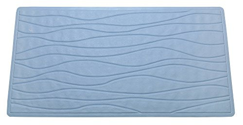 Royal Bath Slip Resistant Rubber Bath Mat (13 inch x 20 inch ) - Slate Blue