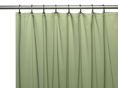 Royal Bath Heavy 3 Gauge Vinyl Shower Curtain Liner with Weighted Magnets and Metal Grommets (72 inch x 72 inch ) - Sage
