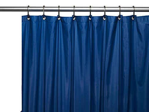 Royal Bath Extra Heavy 8 Gauge Vinyl Shower Curtain Liner with Metal Grommets (72 inch x 72 inch ) - Monaco Blue
