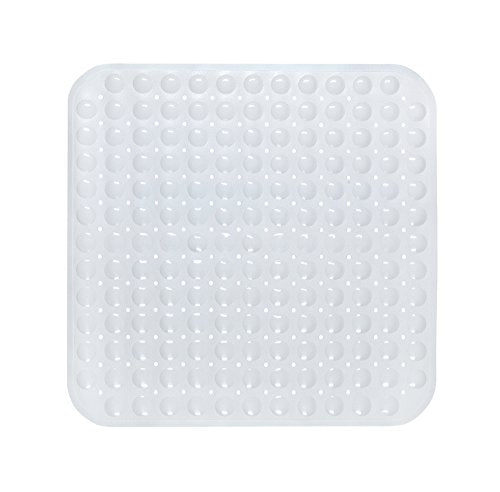 Park Avenue Deluxe Collection Park Avenue Deluxe Collection Stall Size inch Bubble inch Look Vinyl Bath Mat in white.