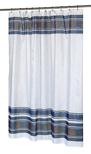 Royal Bath Fleur Fabric Shower Curtain in Slate Size: 70 inch x 72 inch