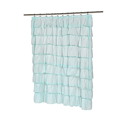 Park Avenue Deluxe Collection Park Avenue Deluxe Collection inch Carmen inch Polyester Shower Curtain in Spa Blue