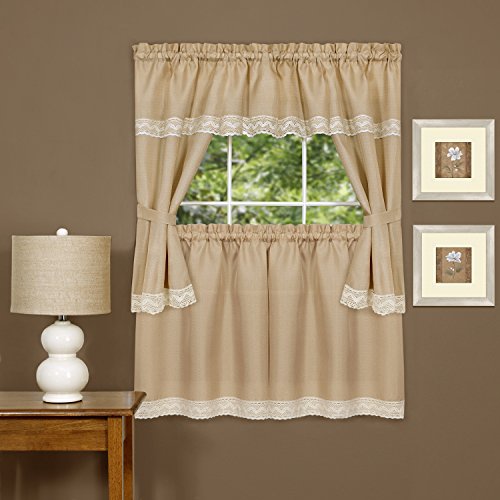 Windsor Kitchen Curtain Cottage Set (58 inch x 36 inch )