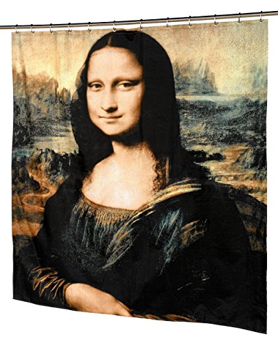 BenandJonah Collection Fabric Shower Curtain 70 x 72 inch Mona Lisa