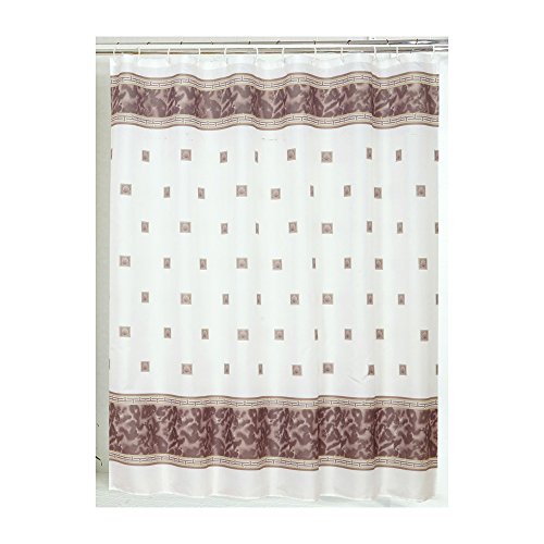 Park Avenue Deluxe Collection Park Avenue Deluxe Collection inch Windsor inch Fabric Shower Curtain in Brown