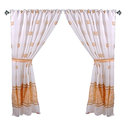 Park Avenue Deluxe Collection Park Avenue Deluxe Collection inch Windsor inch Fabric Window Curtain in Ivory