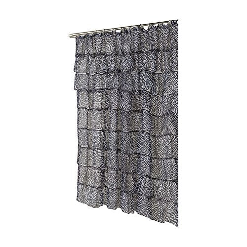 Park Avenue Deluxe Collection Park Avenue Deluxe Collection inch Carmen inch Polyester Shower Curtain in Zebra Print