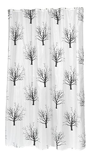 BenandJonah Collection Fabric Extra Long Shower Curtain 70 x 84 inch Autumn Tree