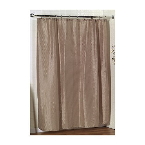 Park Avenue Deluxe Collection Park Avenue Deluxe Collection inch Lauren inch Dobby Fabric Shower Curtain in Linen