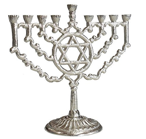 Lamp Lighters Ultimate Judaica Menorah David's Star 9 inch H