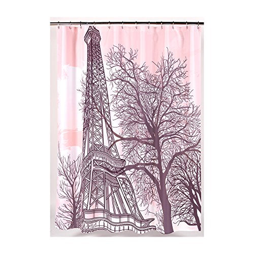 Park Avenue Deluxe Collection Park Avenue Deluxe Collection inch Tour Eiffel inch Fabric Shower Curtain