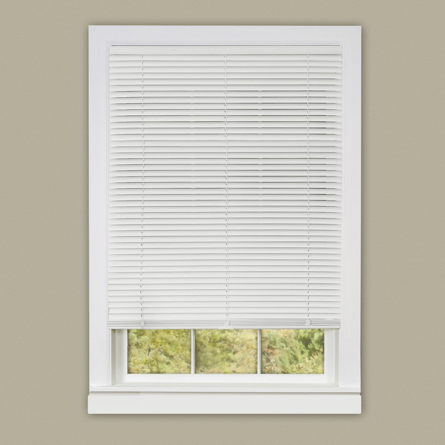 Traditional Elegance Cordless Anochecer Collection 1" Room Darkening Mini Blind 31x64 - White