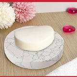 Premium Soap Dish - Engineered White Stone | Elegant Bathroom Accessory