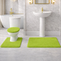 Soft Comfort Plush 3-Piece Bath Rug Set with Non-Skid Backing