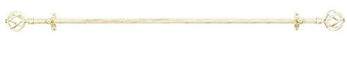 Park Avenue Collection Metallo Decorative Rod & Finial Avalon White/Gold 28-48