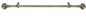 Park Avenue Collection Metallo Decorative Rod & Finial Cosmo 28-48