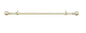 Lorraine Collection Elegant Metal Window Curtain Rod - Hanover (66 inch -120 inch )