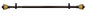 Park Avenue Collection Camino Decorative Rod & Finial Lincroft 28-48
