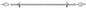 Park Avenue Collection Metallo Decorative Rod & Finial Lexus Silver 66-120