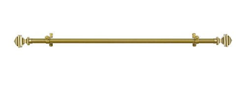 Lorraine Collection Elegant Metal Window Curtain Rod - Bach (66 inch -120 inch )