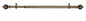 Park Avenue Collection Camino Decorative Rod & Finial Ava 48-86