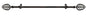 Park Avenue Collection Metallo Decorative Rod & Finial Leaf 66-120