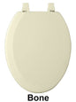 Ben&Jonah Collection Fantasia 19 Inch Bone Elongated Wood Toilet Seat
