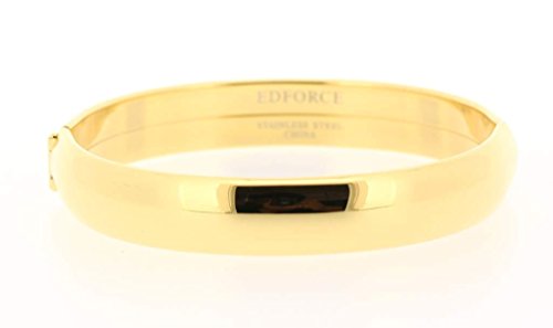 Ben and Jonah Stainless Steel Hinge Ladies Bracelet Gold Tone
