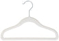 Ben&Jonah Collection Velvet Anti-Slip Kids Hangers - Ivory