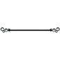 Lorraine Collection Elegant Metal Window Curtain Rod - Medley (66 inch -120 inch )