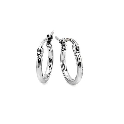 Ben and Jonah Ladies Stainless Steel 10mm Hoops