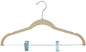 Park Avenue Collection Velvet Anti-Slip Skirt Hangers - Tan