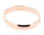 Ben and Jonah Stainless Steel Hinge Ladies Bracelet Rose Tone