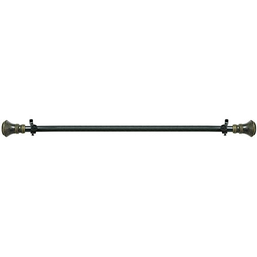 Lorraine Collection Elegant Metal Window Curtain Rod - Laya (28 inch -48 inch )