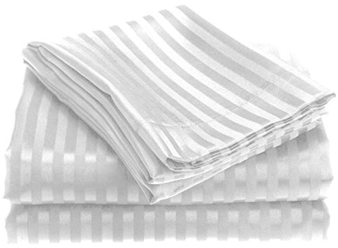 Ben&Jonah Designer Plush Queen 1800 Series Embossed Sheet Set - White