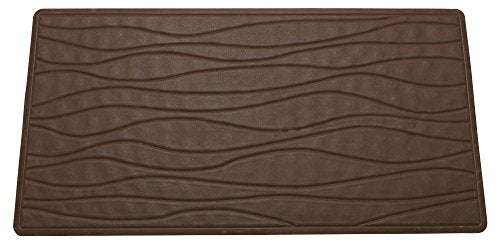Royal Bath Slip Resistant Rubber Bath Mat (13 inch  x 20 inch ) - Brown