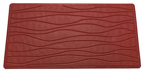 Royal Bath Slip Resistant Rubber Bath Mat (16 inch  x 28 inch ) - Burgundy