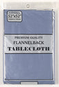 Dinner Collection by Bon Appetit Solid Color Vinyl Tablecloth with Polyester Flannel Backing - Slate (70 inch  Round)
