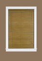 Plantation Collection Vinyl Venetian 2-Inch Mini Blind - Mahogany - 48 inch  x 64 inch  (Actual Measurement 47.5 inch  x 64 inch )