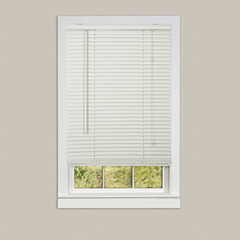 Ben&Jonah Collection Deluxe Sundown 1 inch  Room Darkening Mini Blind 36x64 - Alabaster