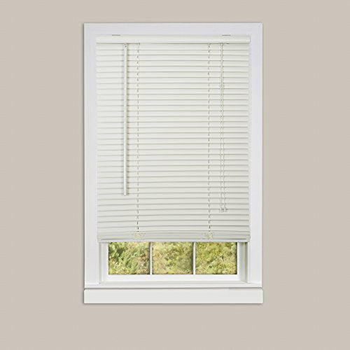 Ben&Jonah Collection Deluxe Sundown 1 inch  Room Darkening Mini Blind 35x64 - Alabaster