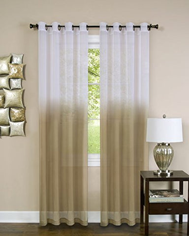 Ben&Jonah Collection Essence Window Curtain Panel - 52x63 - Tan