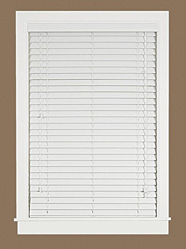 Park Avenue Collection Madera Falsa 2 inch  Faux Wood Plantation Blind 39x64 - White
