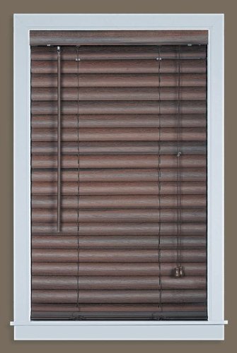 Park Avenue Collection Luna 2 inch  Vinyl Venetian Blind with 2 in. Valance 48x64 - Mahogany
