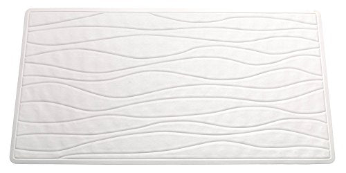 Royal Bath Slip Resistant Rubber Bath Mat (16 inch  x 28 inch ) - White